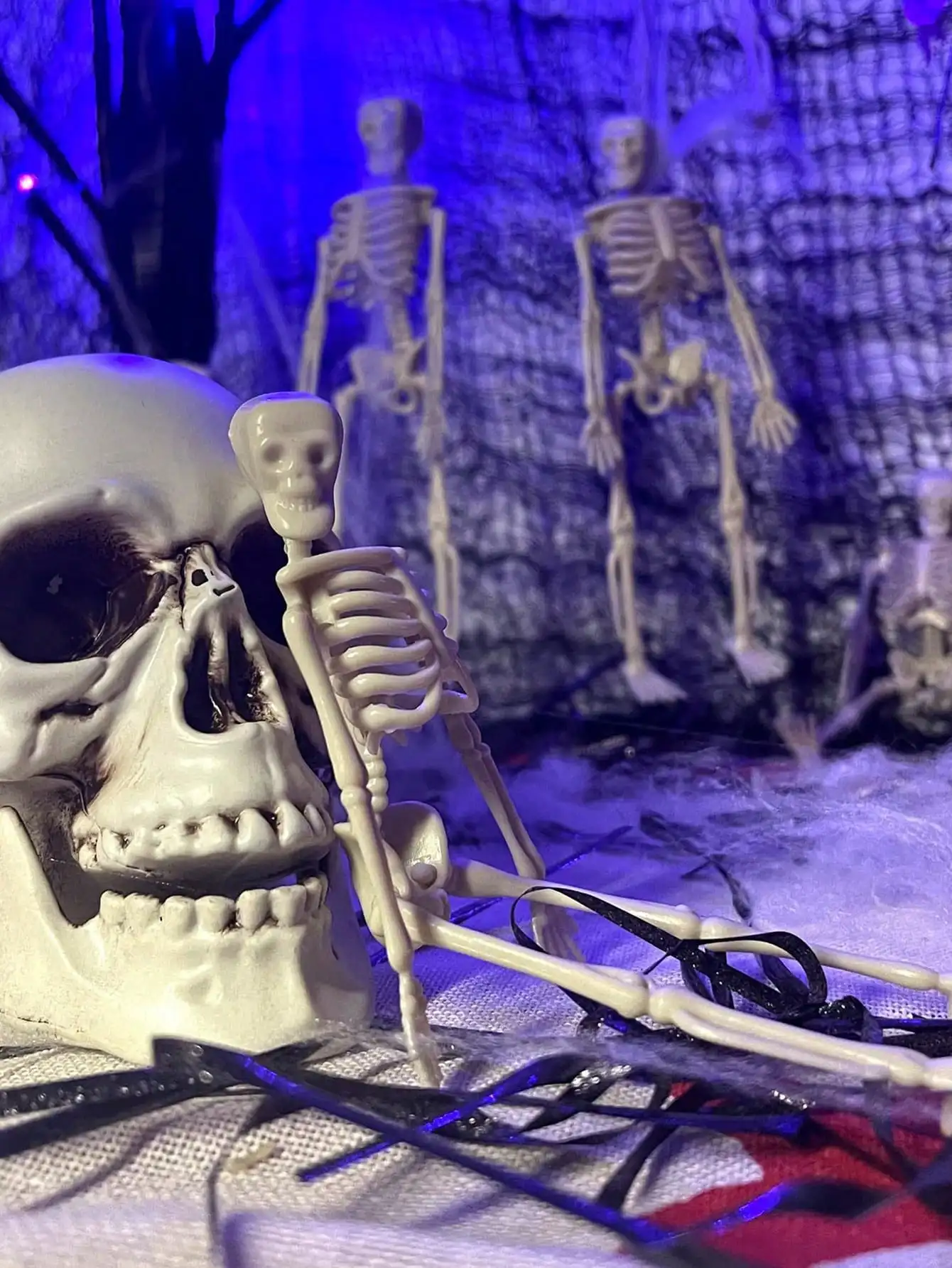 Halloween Decorations Small Plastic Skull Heads
