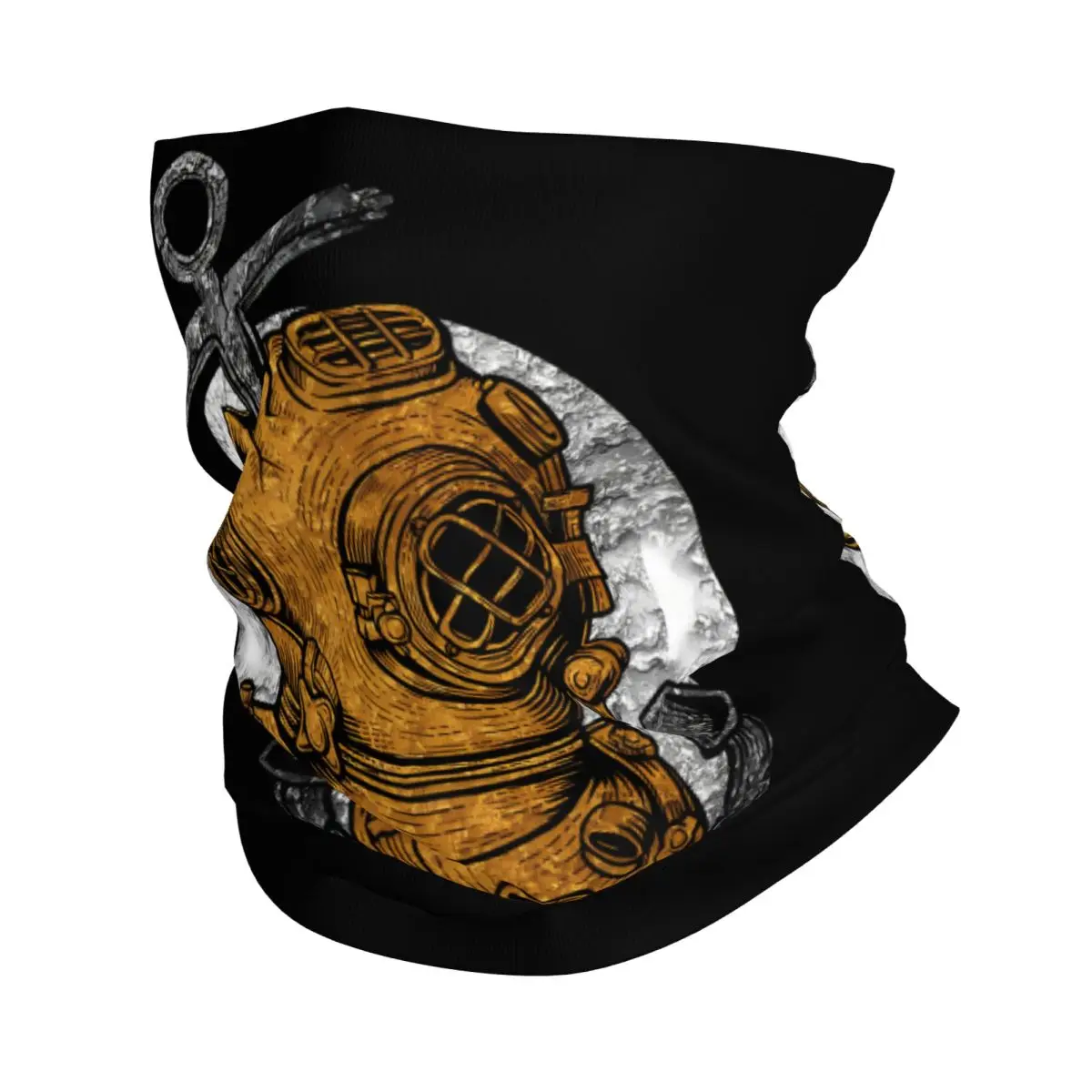 Deep Diving Helmet Scarf Neckerchief Neck Face Mask Polyester