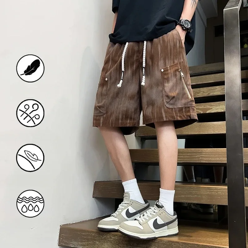 

Мужские шорты с карманами, мужские качественные толстовки с эластичной талией, летние короткие спортивные шорты, мужская одежда, мужские повседневные спортивные шорты