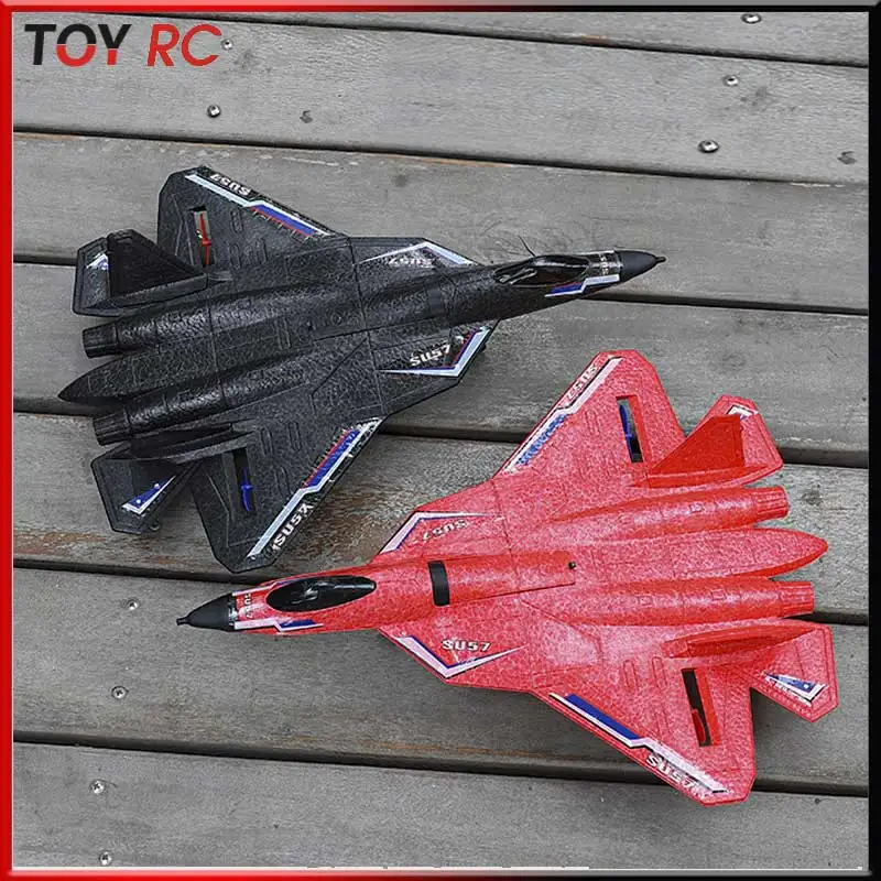 

Радиоуправляемый истребитель СУ-57 из пенопласта EPP, водонепроницаемый, для полетов над водой, землей и воздухом, с разноцветной LED-подсветкой для ночных полетов, детская игрушка-модель самолета
