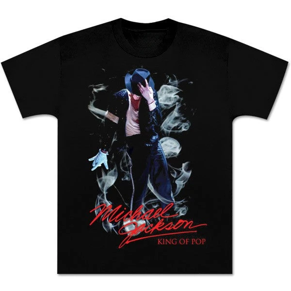 Camiseta Michael Jackson Smoke de algodão com estampa gráfica masculina e feminina, streetwear de verão