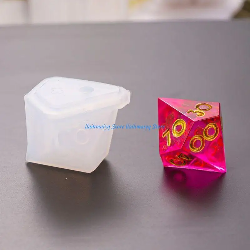 573B 8 Shapes Transparent Epoxy Mold UV Resin DIY Mould Crafts Making Molds