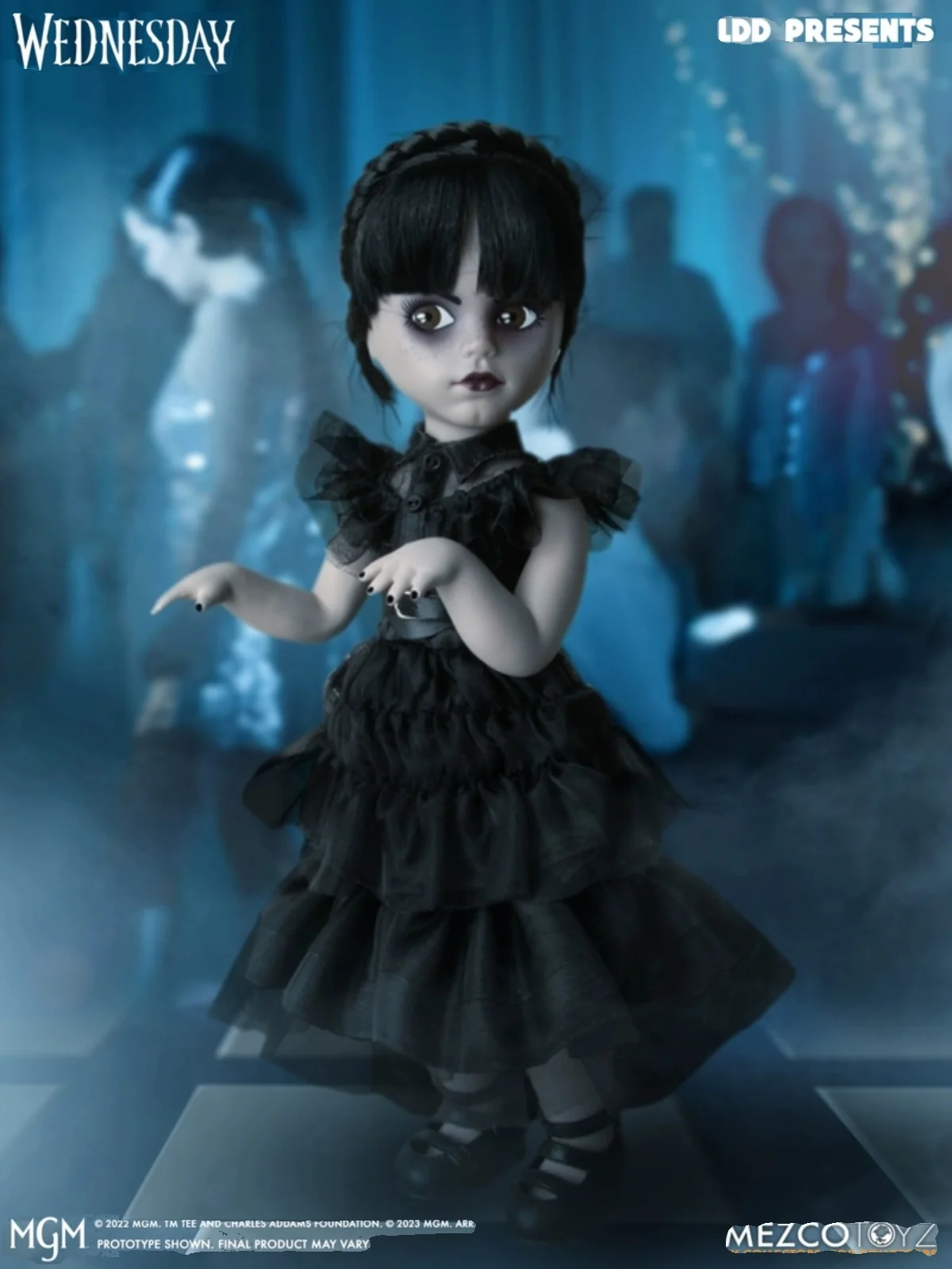 

In Stock 10inches 1/6 Mezco Ldd Living Dead Dolls Wednesday Addams Anime Figure Model Collectible Action Model Kids Toy Gift