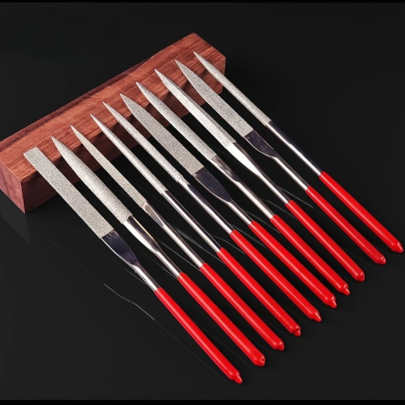 

10pcs Diamond Needle File Set Miniature Files Suitable for Ceramic Crafts Woodworking Jewelry Polishing and Carving Hand Tools