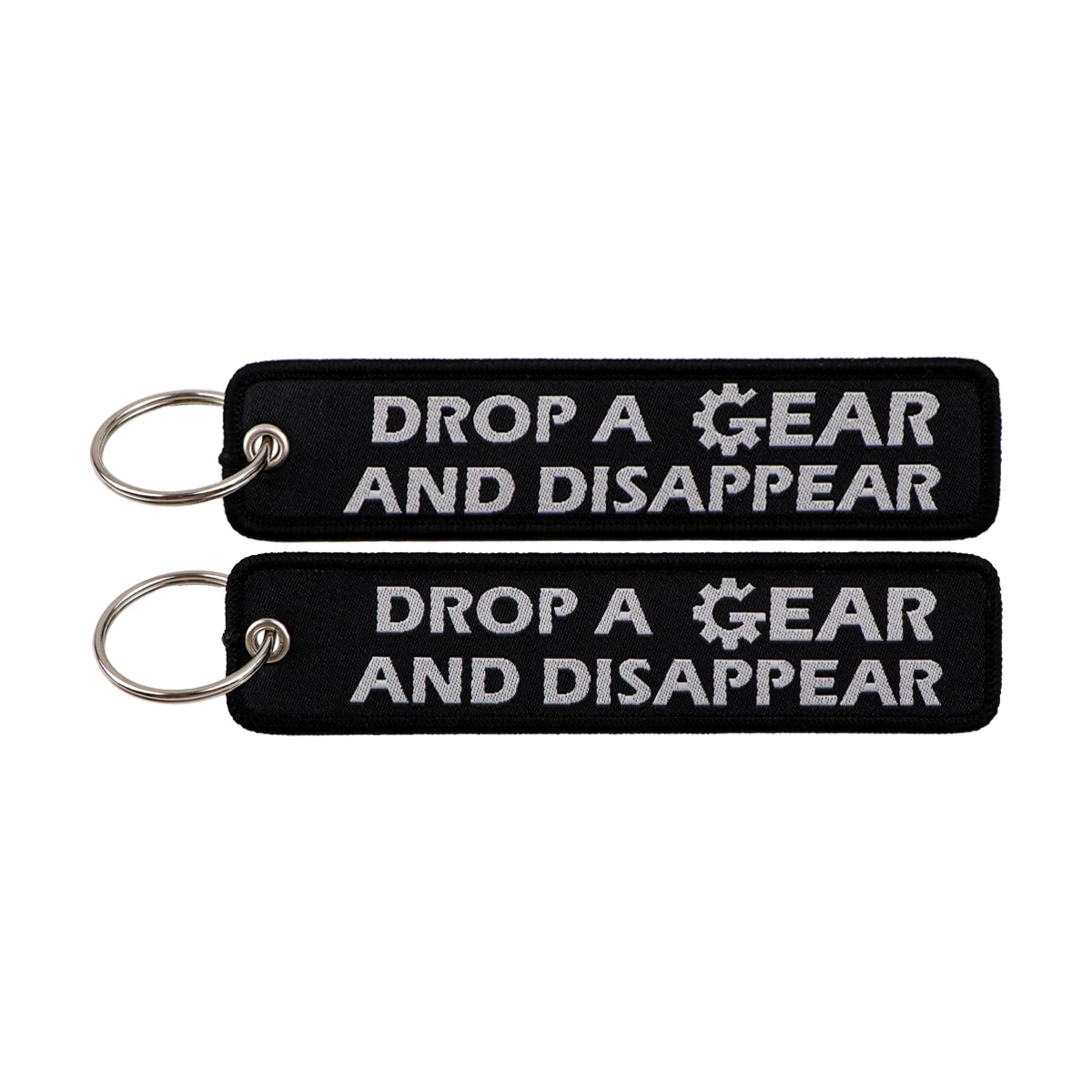 Funny Quotes Series Embroidery Key Fobs Keychain