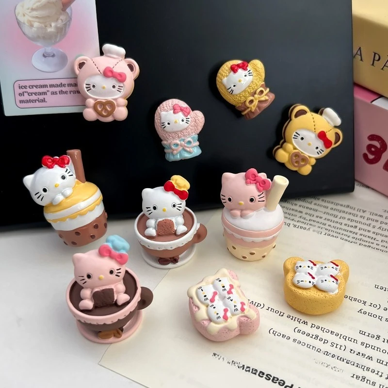 Hello Kitty Refrigerator Stickers Cute Accessories Home Decoration Stickers Refrigerator Doors Girls Gifts Wholesale