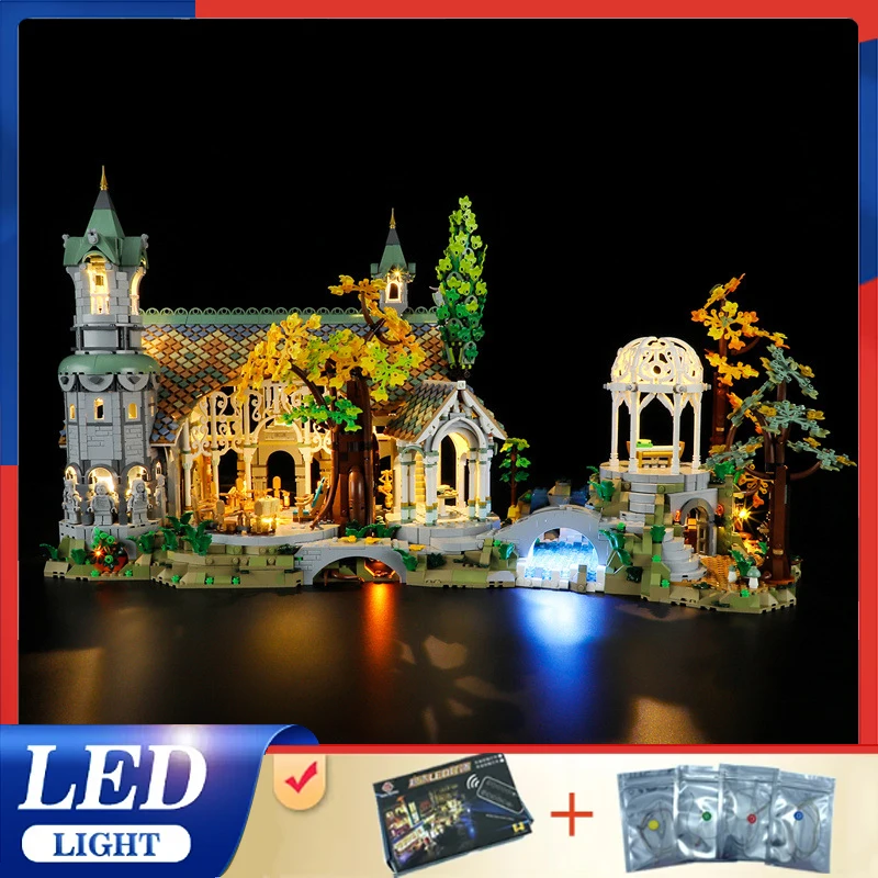 Diy LED Light Kit For LEGO 10316 Rivendell (Only LED Light,Without Blocks Model)