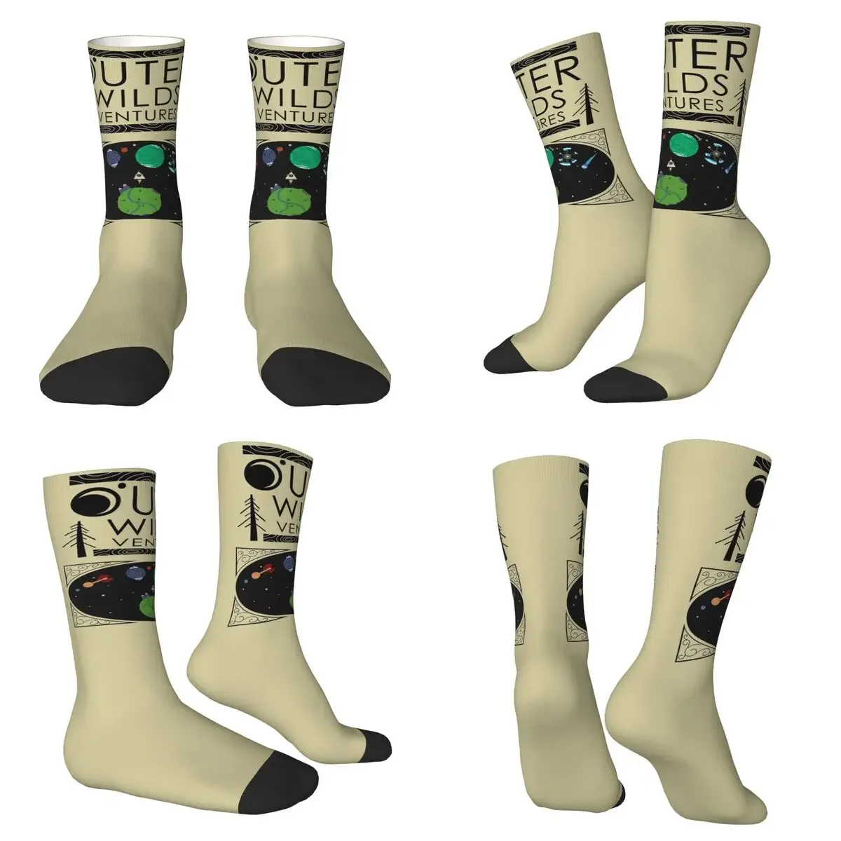 

Outer Wilds Ventures Handbook Socks Harajuku Sweat Absorbing Stockings All Season Long Socks for Man Woman Valentine's Day Gifts
