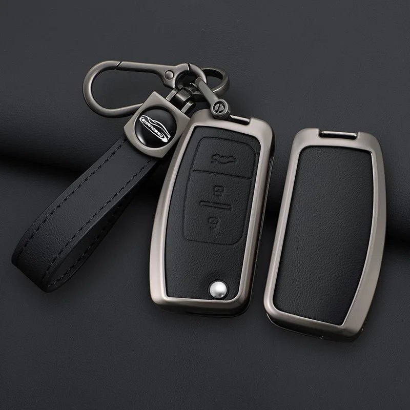 Car Flip Folding Key Case Cover Shell For Ford Focus 2 3 Ecosport C-Max S-Max Ka Mondeo Kuga Galaxy Fiesta Keychain Accessories