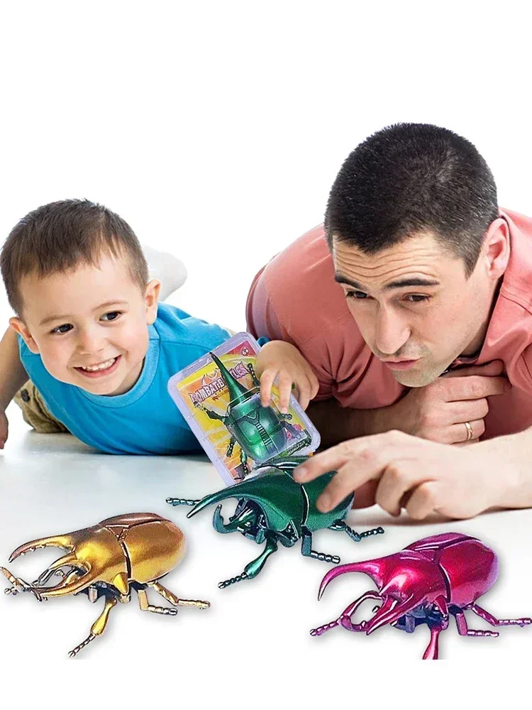 Kids Toys Wind Up Toy Unicorn Beetle Toy Children Simulation Boy Baby Winding Crawling Insect Toy Educational Enlightenment Gift