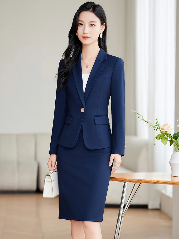 Professional Short Skirt Suit for Women, Elegant Temperament, Unique Design, New Fashion