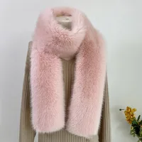 1pcFashionable 180cm Fake Fur Long Scarf Soft Plush Thick Long Strip Scarf Fur Decor Luxury Wraps Shawl Party Ladies Neck Warmer 4