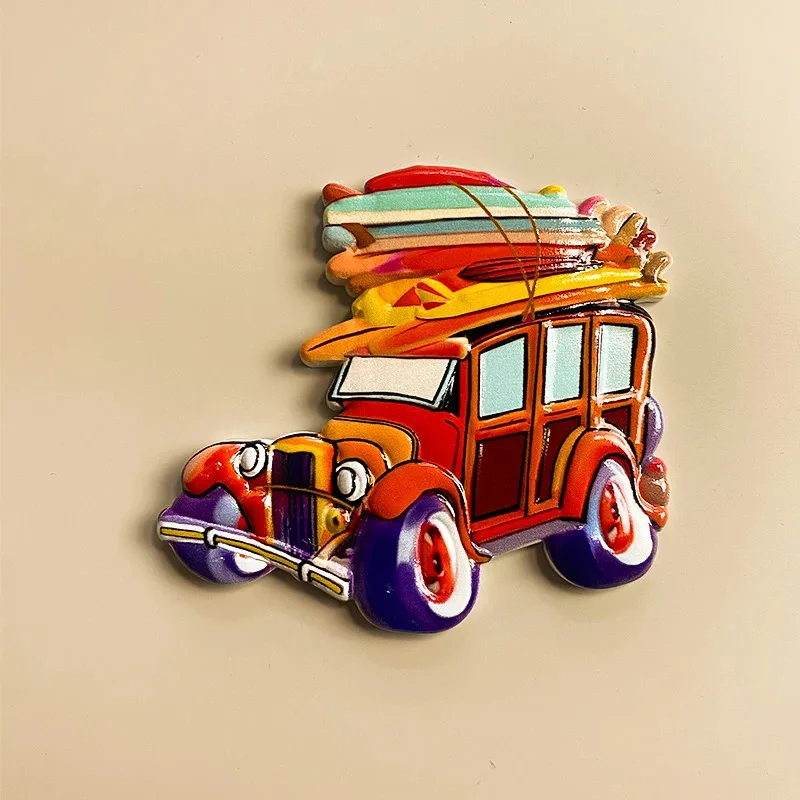 1pc, Tourist souvenirs from all over world, beach, 3D stereoscopic refrigerators, magnets, home decoration items, handi