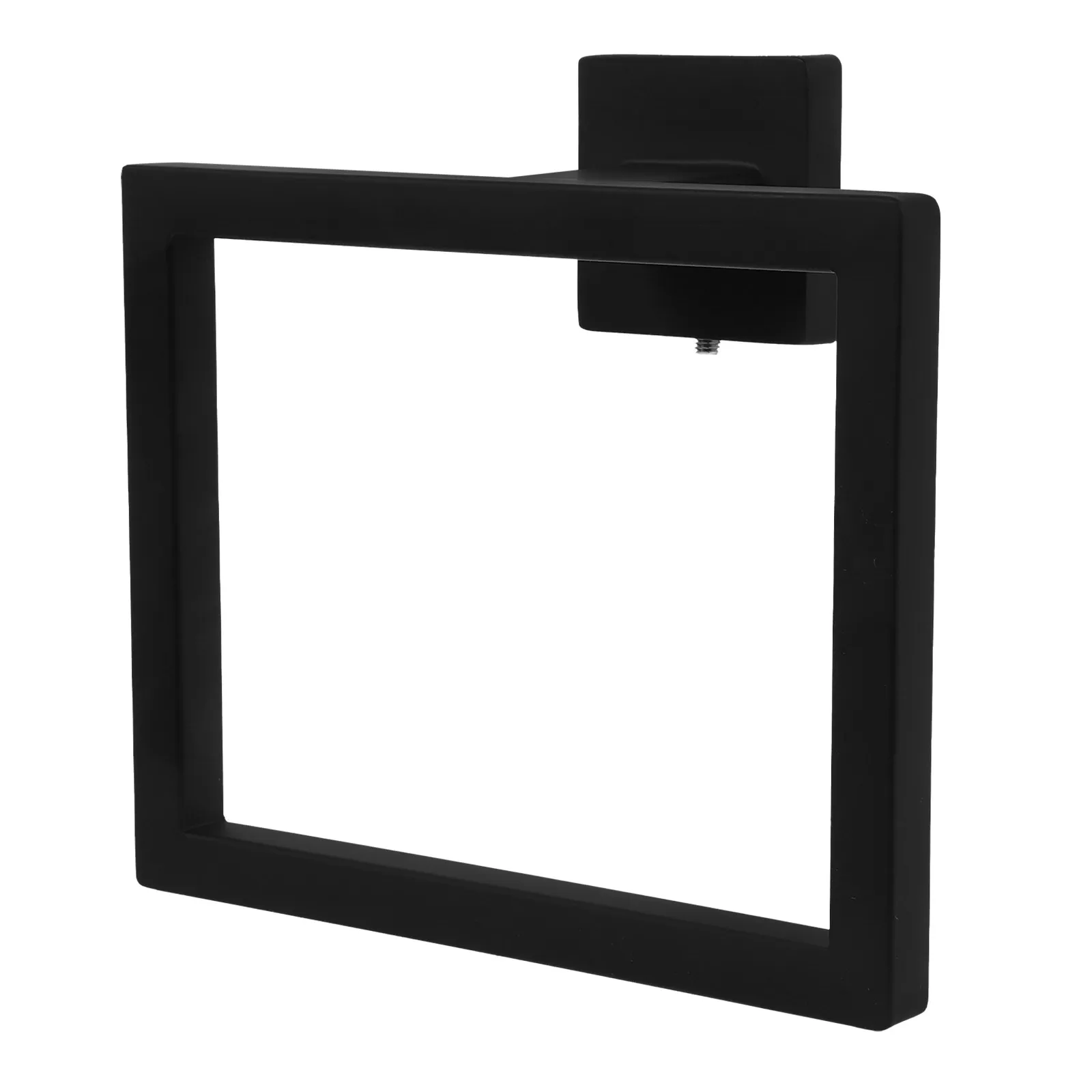 

Stainless Steel Hand Towel Holder Square Wall Mounted Towel Ring Bathroom Organizer Space Saving Rack Bathroom Rack for Towels