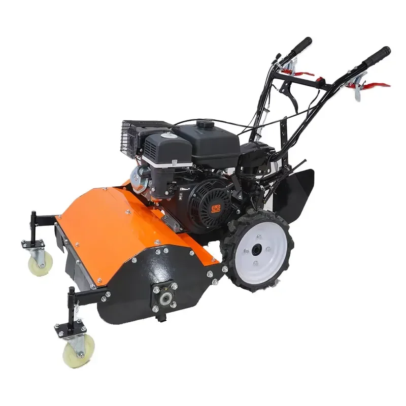Cordless Lawn Mower 40cm Cutting Width Adjustable Speed Hand Push Grass Cutter for Yard Garden DIY Industrial Grade Use 40cm