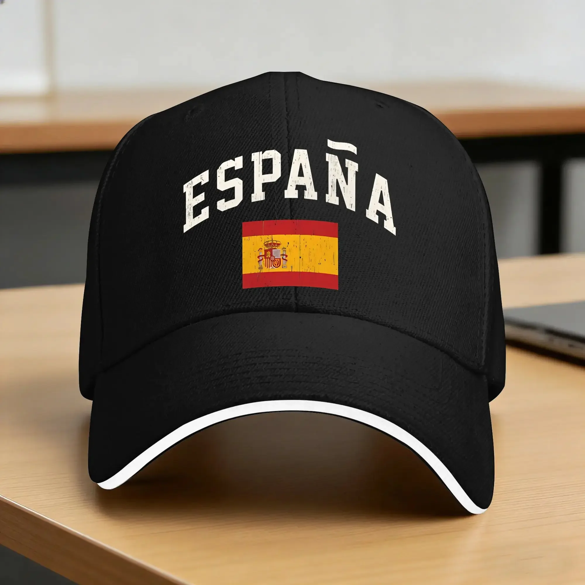New Espana Spanish Flag Pride In Spain Casual Baseball Cap Summer Trucker Hat Dropshipping Kpop Rock Hats Unisex-Teens Baseball