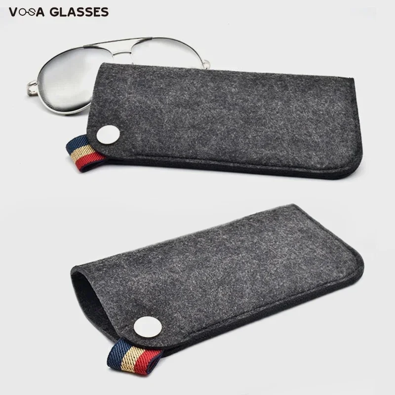 New Felt Sunglasses Case Colorful Candy Eyeglasses Box Soft Glasses Bag Eyewear Accessoires Футляр Для Очков