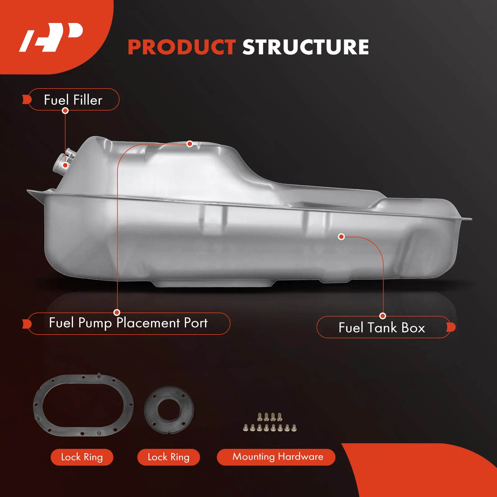 A-Premium 25.1 Gallons Fuel Tank for Toyota Land Cruiser 1991-1997 Lexus LX450 1996-1997
