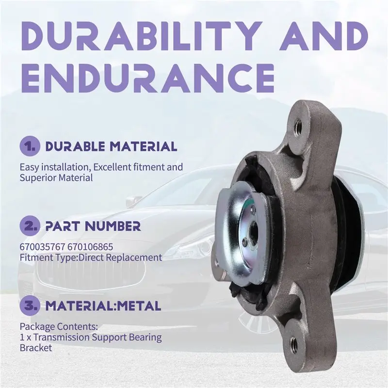 For Levante Quattroporte Ghibli 2014-2019 Car Transmission Mount Support Bearing Bracket 670035767 670106865