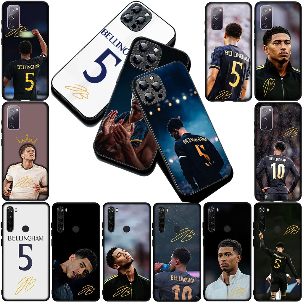 Мягкий чехол для телефона Soccer No 5 B-Bellinghams Football No5 для Xiaomi Redmi Note 12 11 10 Pro 10A 10C 12C 13C Note12 5G 4G Case Мягкий чехол для телефона Soccer No 5 B-Bellinghams Football No5 для Xiaomi Redmi Note 12 11 10 Pro 10A 10C 12C 13C Note12 5G 4G Case