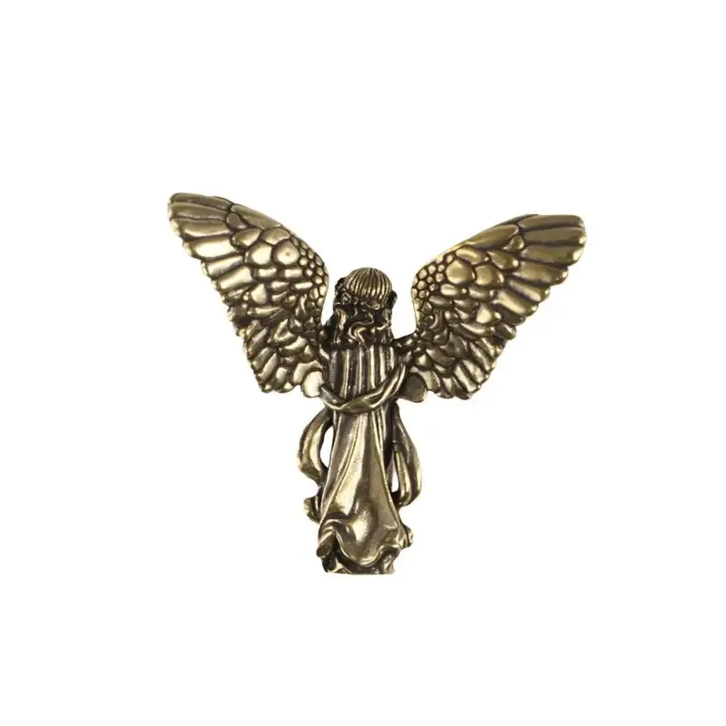 Vintage Brass Angel Cupid Statue Cute Blessed Six Winged Figurines Exquisite Handmade Lovely Gifts