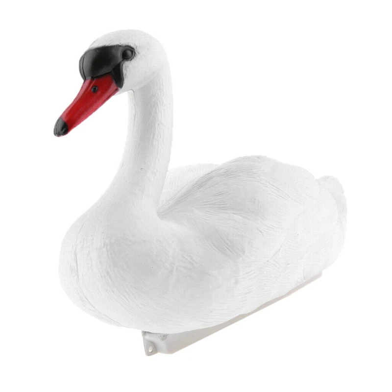 

New Lifesize White Swan Decoy Pond Decoration Floating Ornamental Garden Scarer