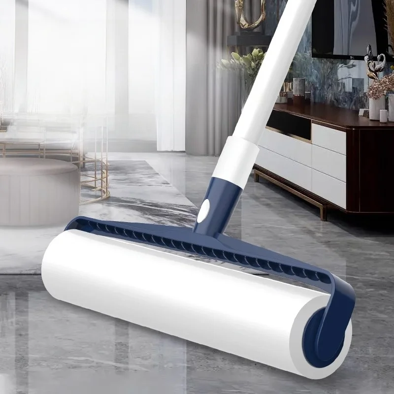 

Клейкий валик для удаления волос, длинная палка для одежды, пыли, Bru, пол, грязь, папир, отрываемый инструмент для бытовой чистки