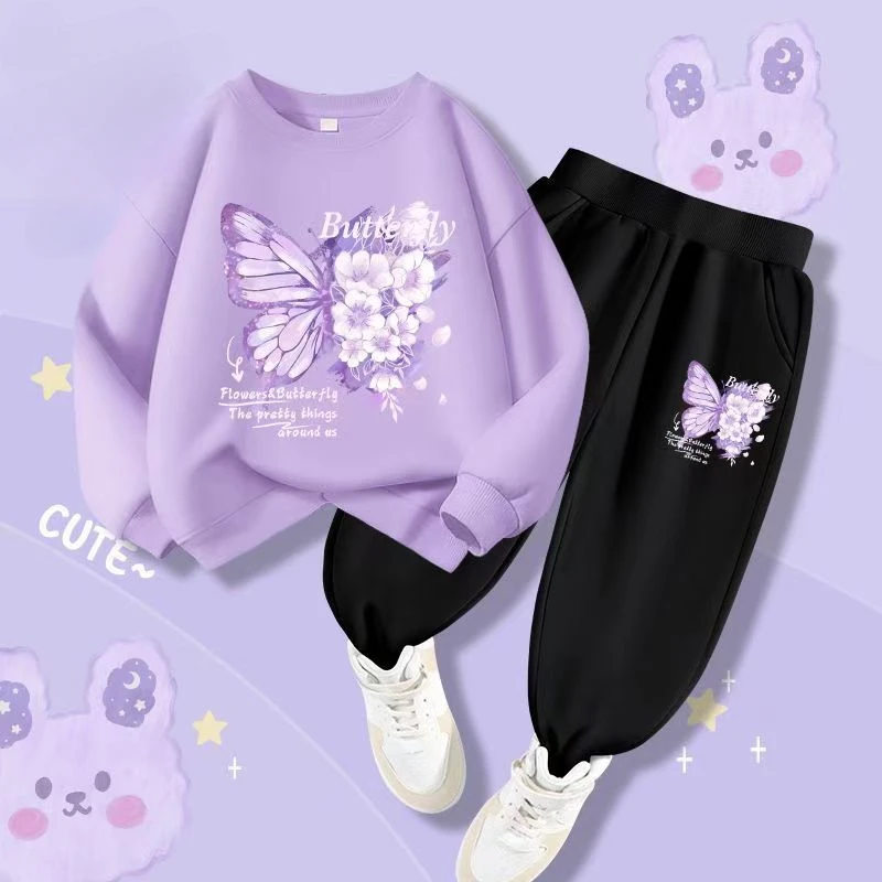 Autumn Baby Boy Clothes Fashion Printed T-shirts and Pants 2 Pieces Set Children Girls Casual Top Bottom Outfits Tracksuits