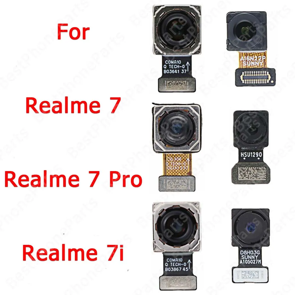 

Front Rear Selfie Back View Big Camera Module For Realme 7 Pro 7i Asia 7Pro 5G Global Replacement Repair Spare Parts