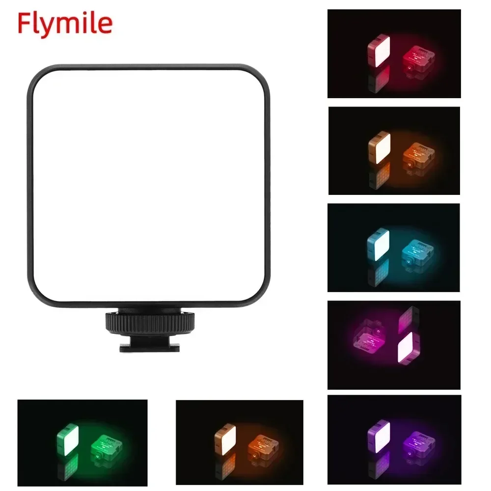 Flymile Fill Light for DJI Pocket 3/Insta360 X4 Camera Led Video Light RGB/Bi-color 1200maH Photography Selfie Beauty Lighting