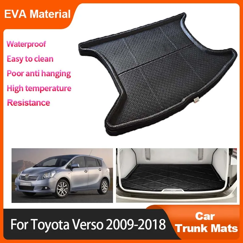 

Auto Trunk Mat For Toyota Verso 2018-2009 2010 2011 2012 2013 2015 5 Seats Car Rear Cargo Liner Waterproof Protector Storage Pad