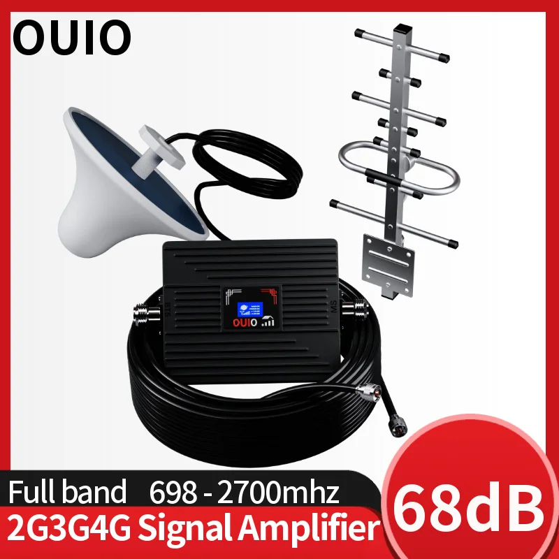 OUIO -Signal Booster  GSM 2G 3G 4G 5G Sound booster 4G LTE Mobile phone Network Internet DCS WCDMA CDMA Signal