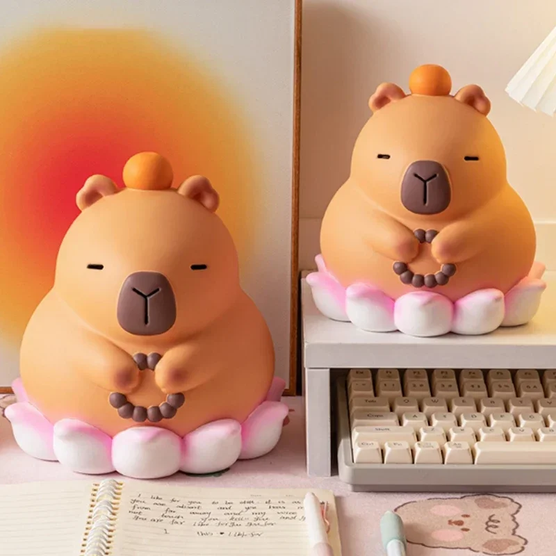 Cute Cartoon Capybara Piggy Bank Large Capacity Guinea Pig Piggy Bank Cash Savings Home Decoration Desktop Crafts Kids Gifts