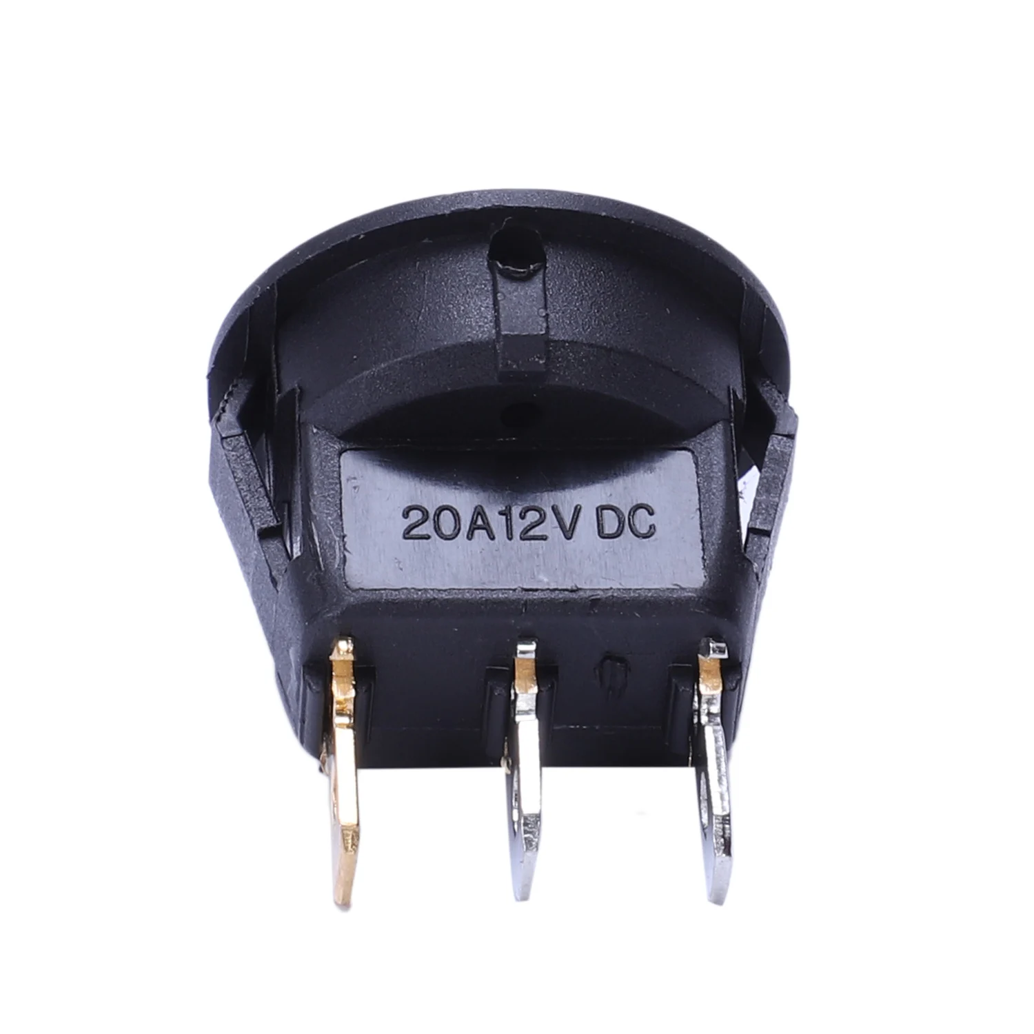 رائجة البيع 20 قطعة 12 فولت 20A أمبير تشغيل/إيقاف/ 3 موقف محطة مستديرة الروك LED تبديل التبديل الأزرق والأحمر