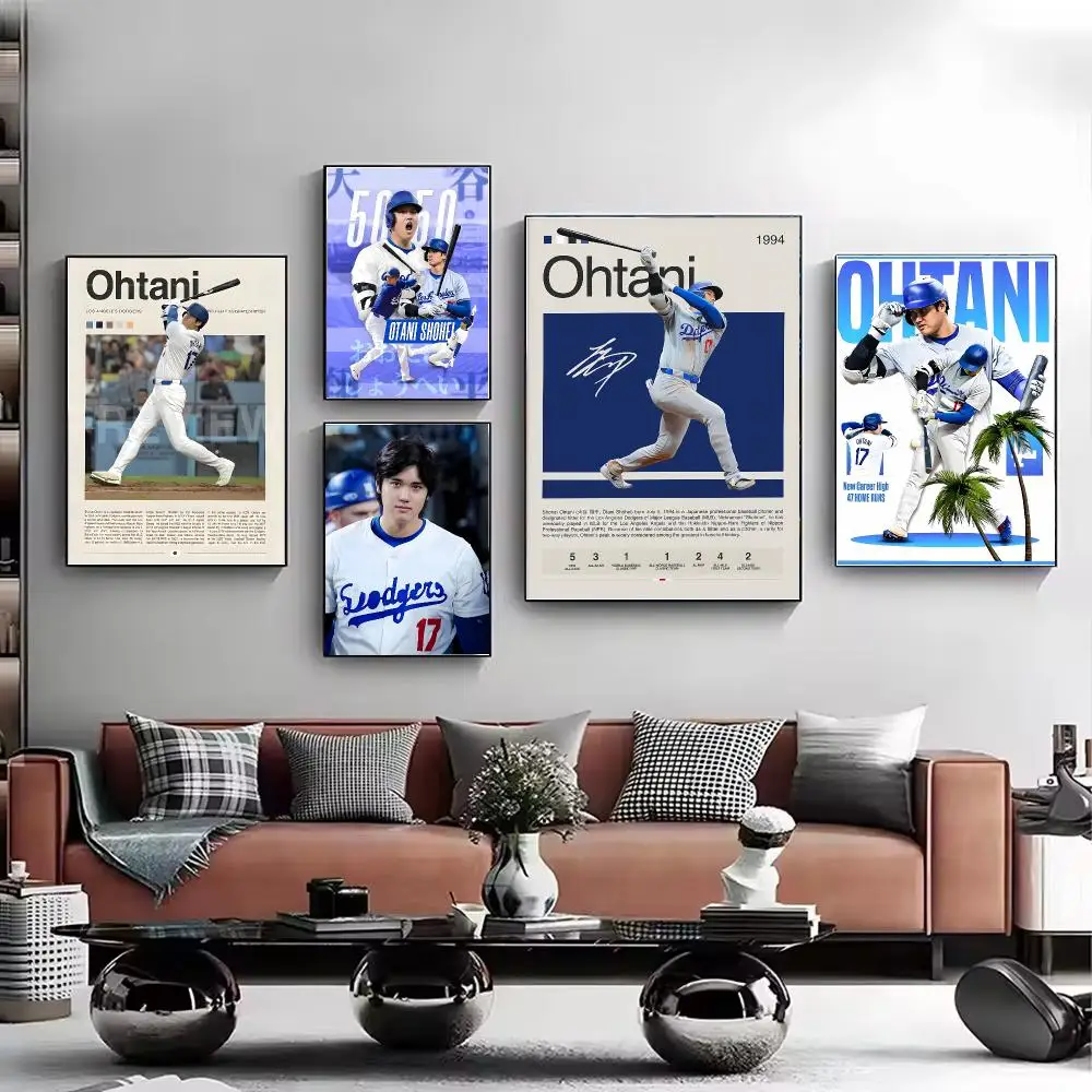 Athlete Shohei Ohtani Poster Stylish Wall Art Print for Living Room Bedroom Study Office Café Home Decor Modern Gift