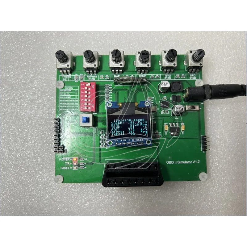 OBD ECU Simulator Supports J1939 Protocol ELM327 Testing for Automobile IoT R&D Development