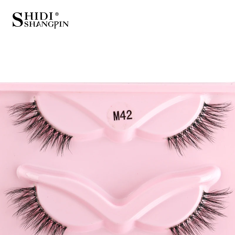 5 Pairs Cat Eye 3D Faux Mink Fox Eye Lashes Sexy Fluffy Daily Winged Natural Short False Eyelashes Extensions for Makeup