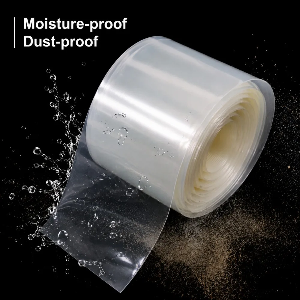 Clear PVC Of 18650 Battery Packs Cable Sleeve Width 30mm -300mm Insulated Protection Film Wrap Lithium Case Cable Sleeve