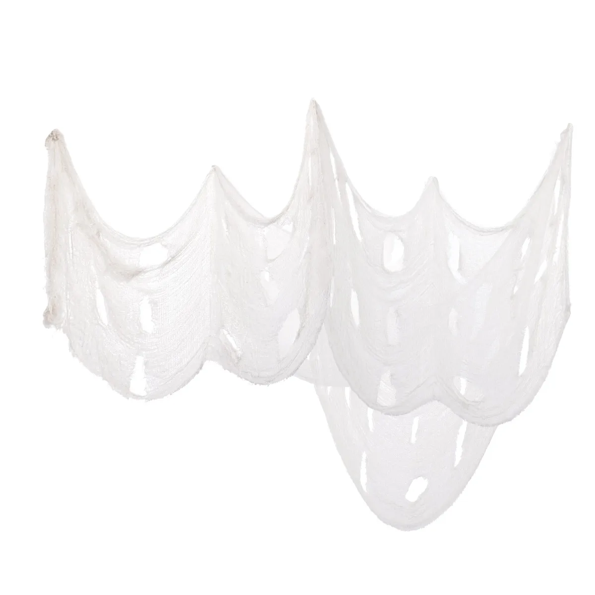 

3 PCS Cheesecloth Halloween Gauze Haloween Decoration Door Mat Ghost Mummy Fabric White