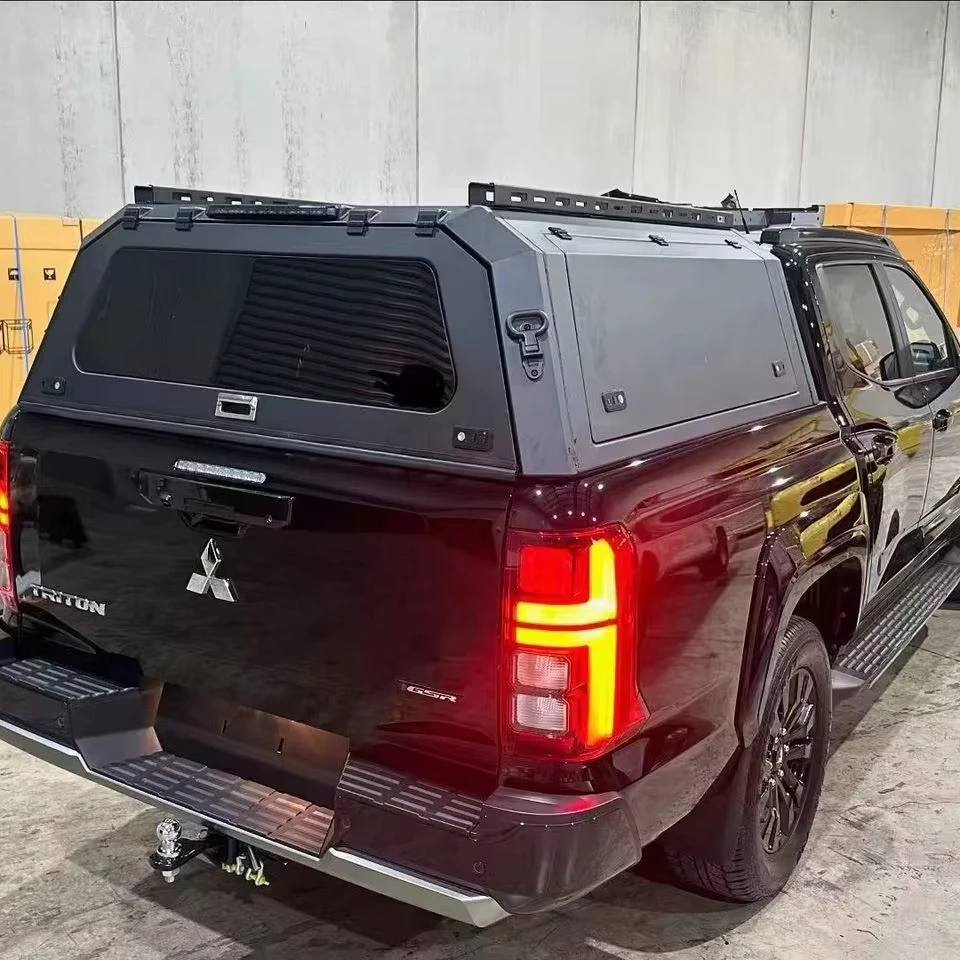 

Lockable Truck Cap with LED Lighting for Mitsubishi Triton L200 Canon Aluminum Hardtop Truck Topper