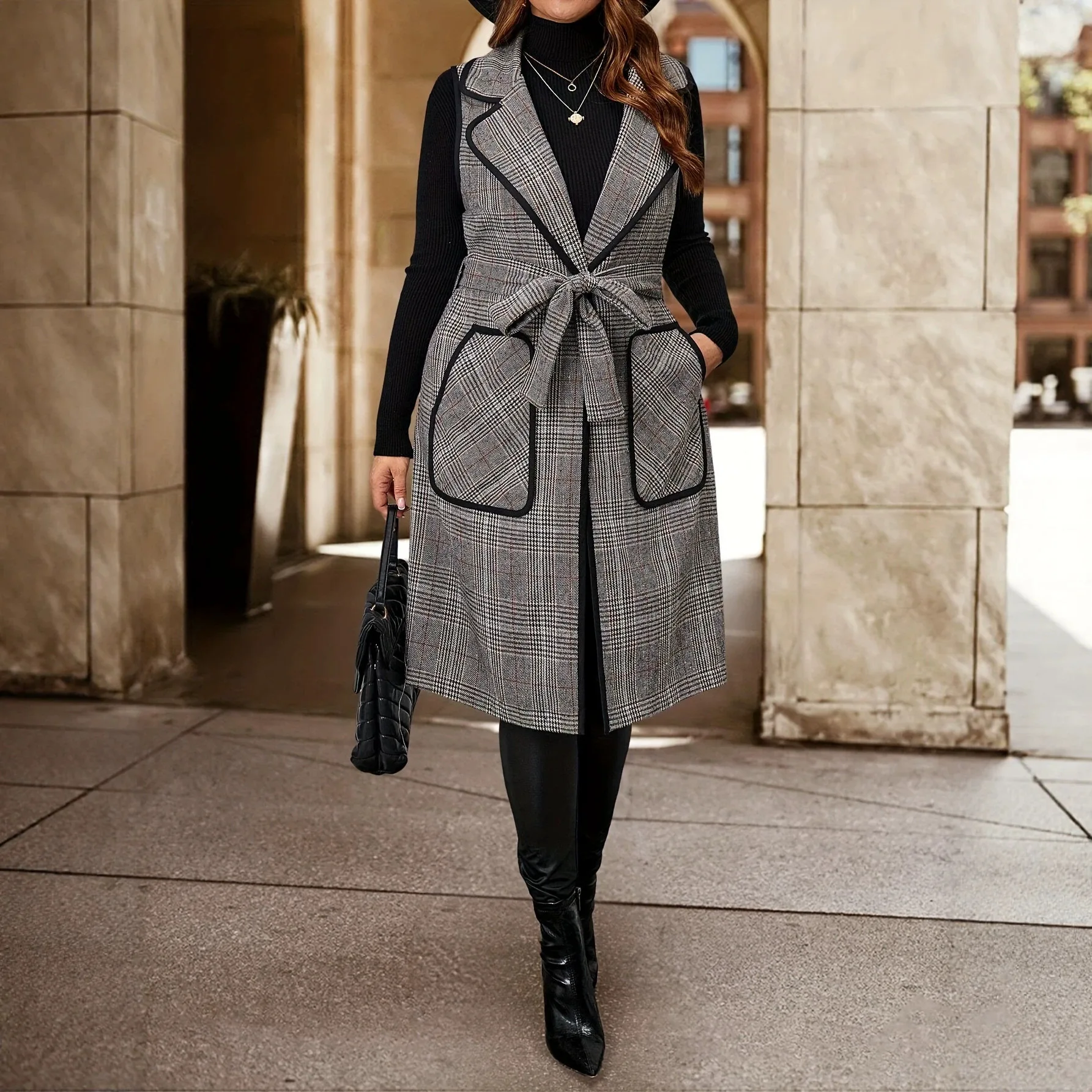 معطف نسائي بدون أكمام بطبعة ها - مراجعة Xl Women'S Fashion وسعره