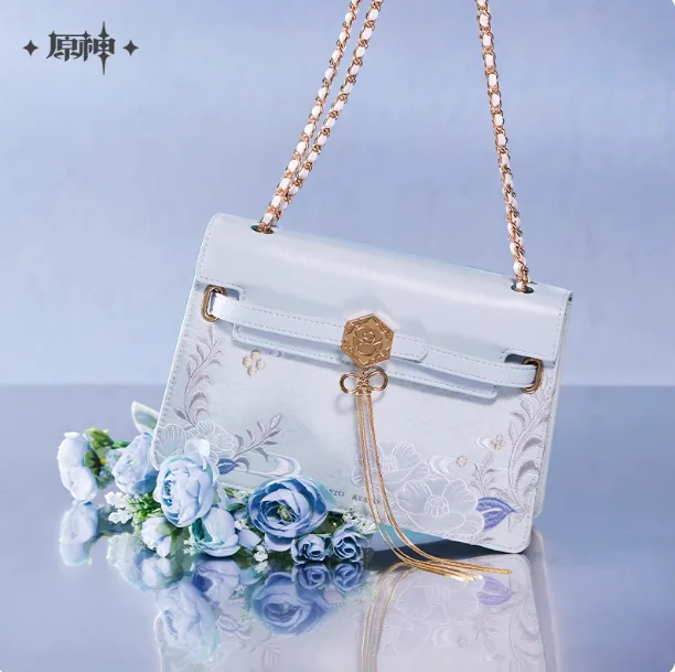 

Anime Genshin Impact Kamisato Ayato PU bag Unisex Shoulder bag Cosplay Student Messenger bag Itabag Shopping bag