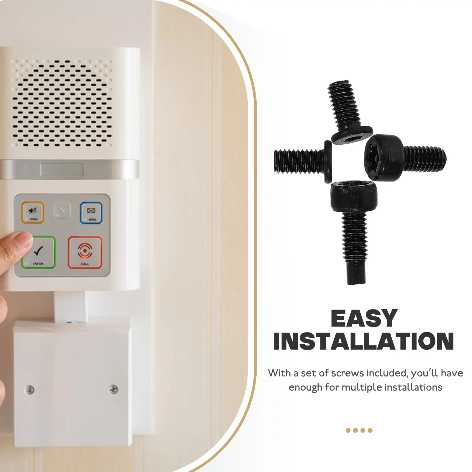 

20Pcs Doorbell Screws Replacement Screws for Smart Doorbell with Hole Decorative Security Screw Repairing Tool Set