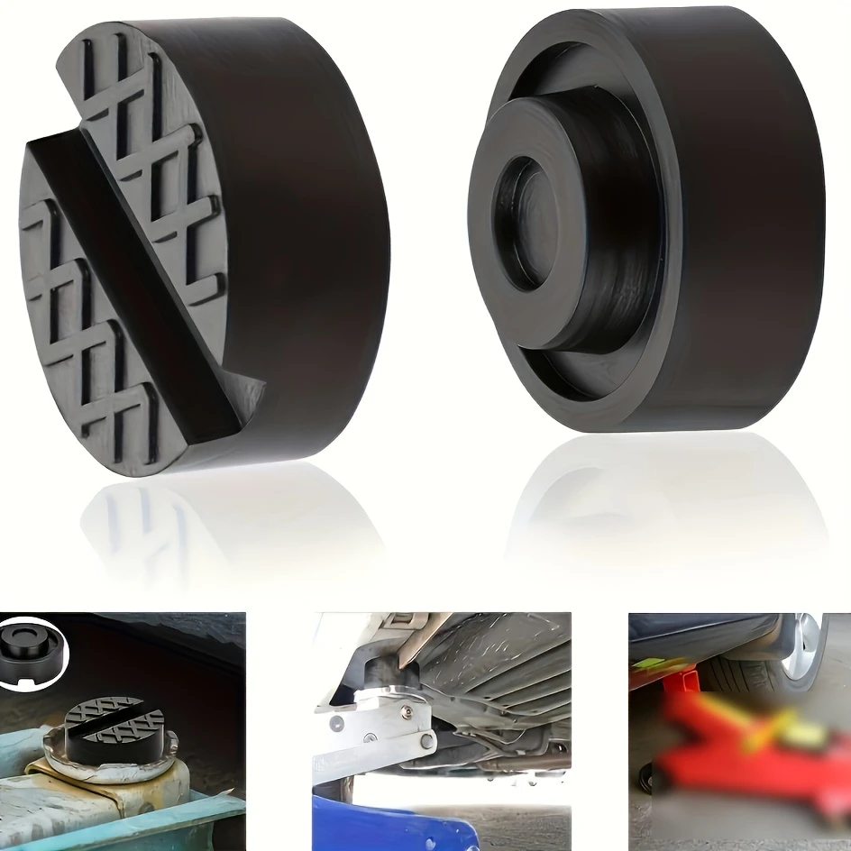 1 Pcs Car Jack Pad Non-slip Rubber Pads Slotted Trolley Jacking Rubber Blocks Universal Floor Jack Pad Adapter for Trolley Jack