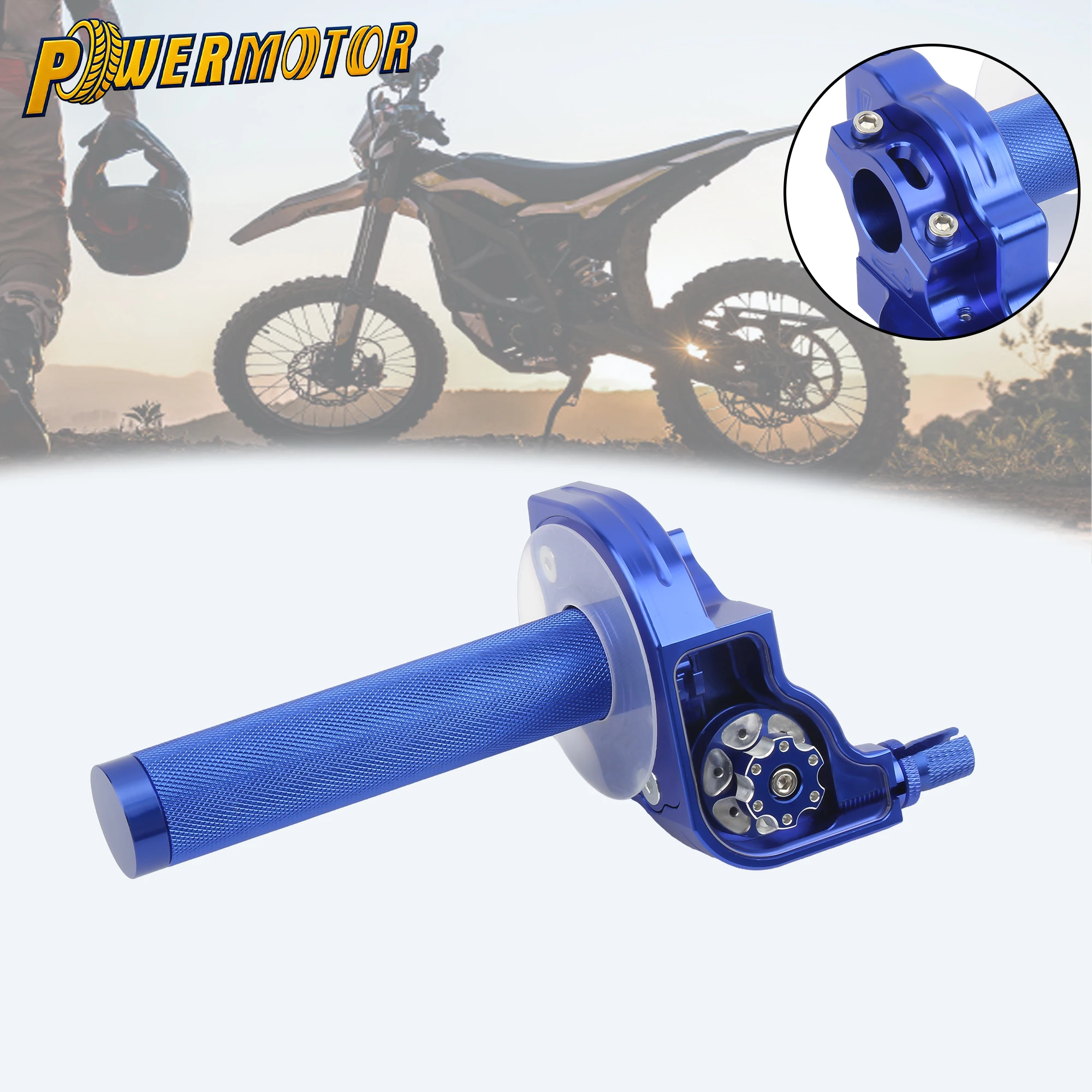 

22mm Universal Motorcycle Handle Throttle Grip For Yamaha Honda CNC Aluminum Handle Grip Quick Twister 50 110 125 250cc Enduro