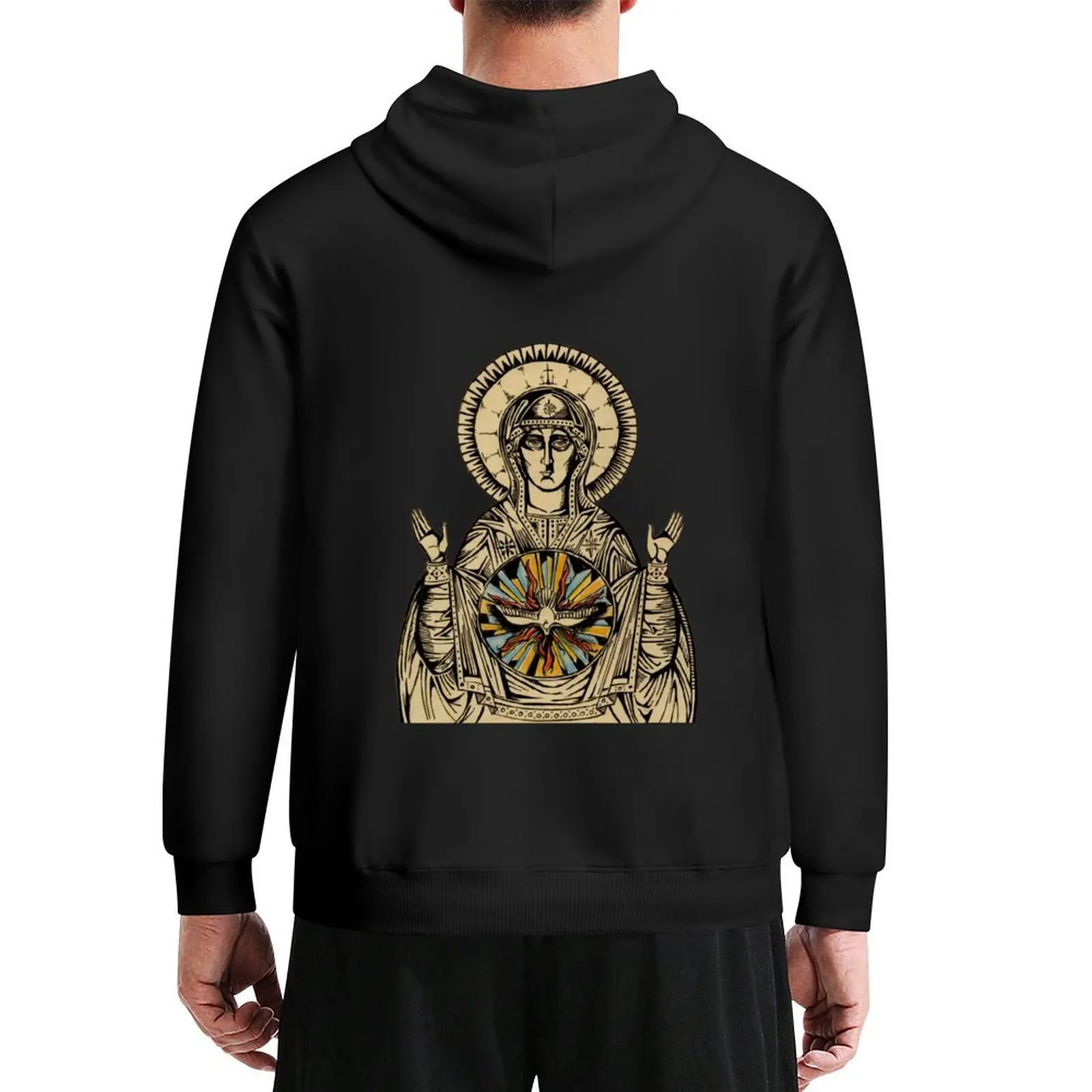

Theotokos Hoodie men's autumn clothes graphic t shirts men japanese style men wear hoodie man