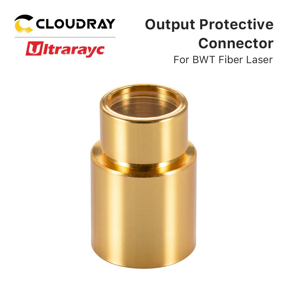 Ultrarayc  Output Connector Protective Lens Gold Color Proterctive Windows for BWT Fiber Laser Source Extend Laser Work Life