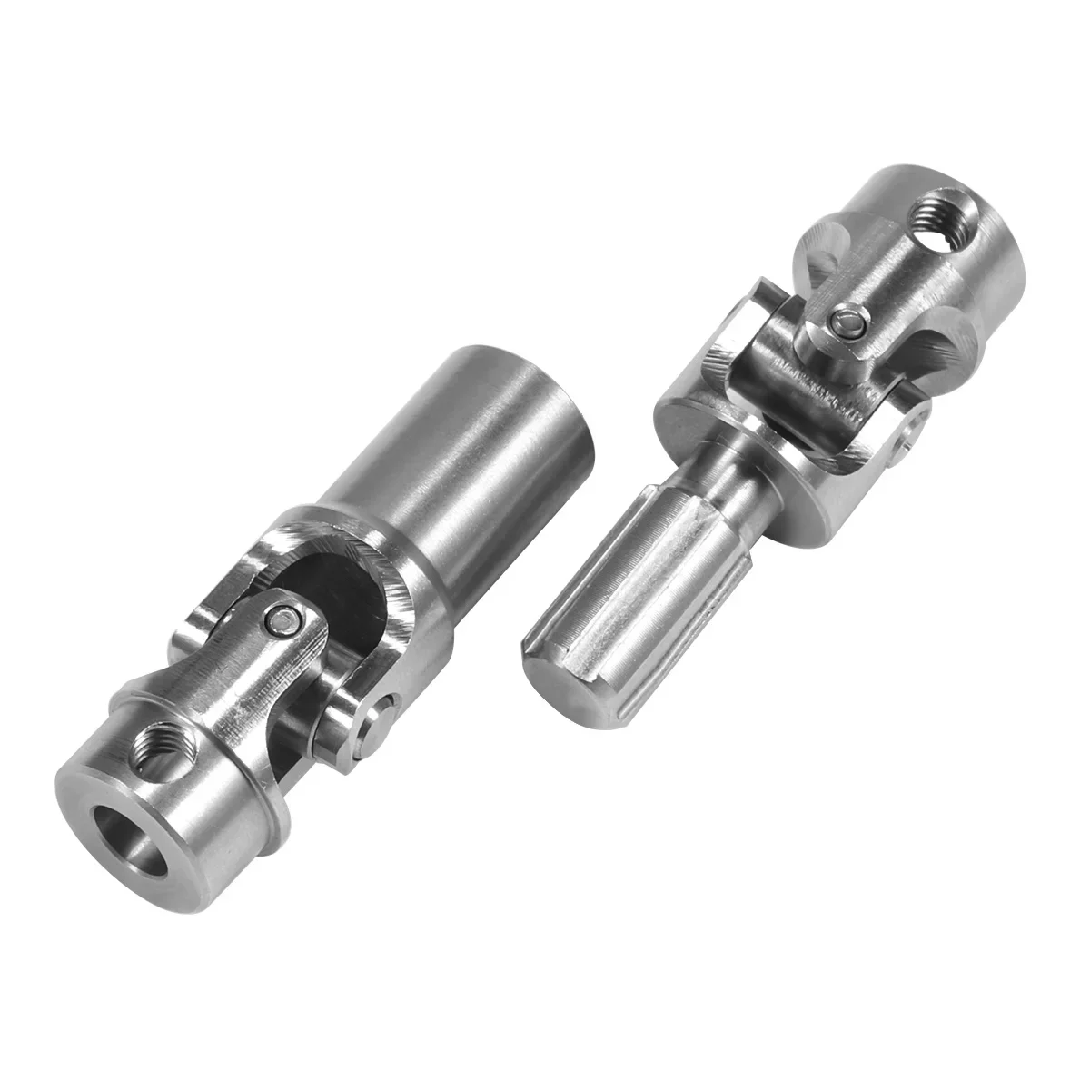 Stainless Steel Drive Shaft 39-45mm 54.5mm-62mm Driveshaft 2PCS for 1/18 RC Crawler Car TRX4M Bronco Upgrade Parts