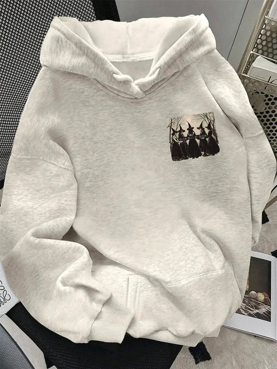 

Модная хлопковая толстовка с капюшоном вперед с изображением ведьмы и вдохновляющим цитатой. Модная хлопковая толстовка с капюшоном, демонстрирующий дизайн ведьмы.