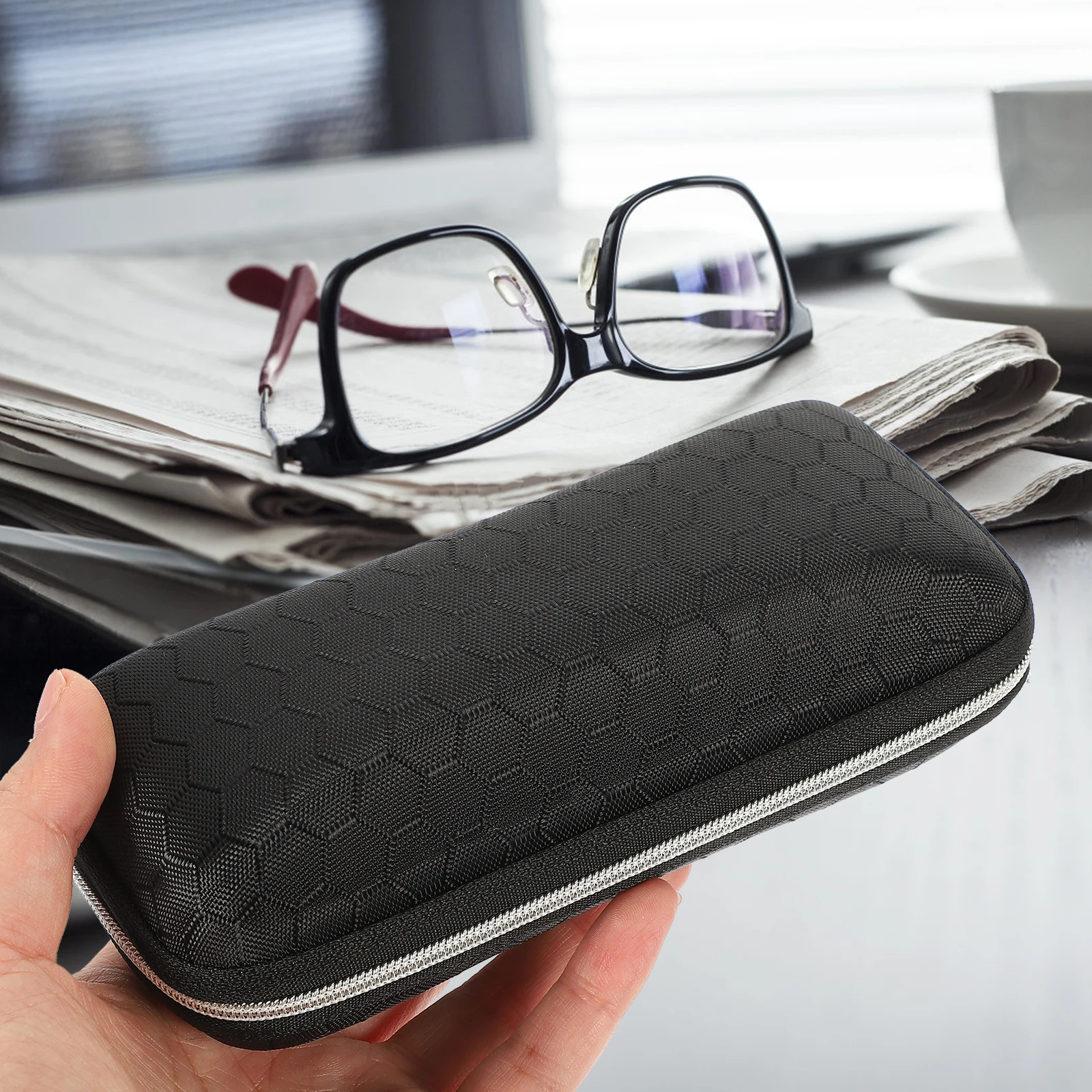 

EVA Glasses Case Eyeglass Case Sunglasses Box Portable Zipper Travel Eyewear Protector Lightweight Durable Kids